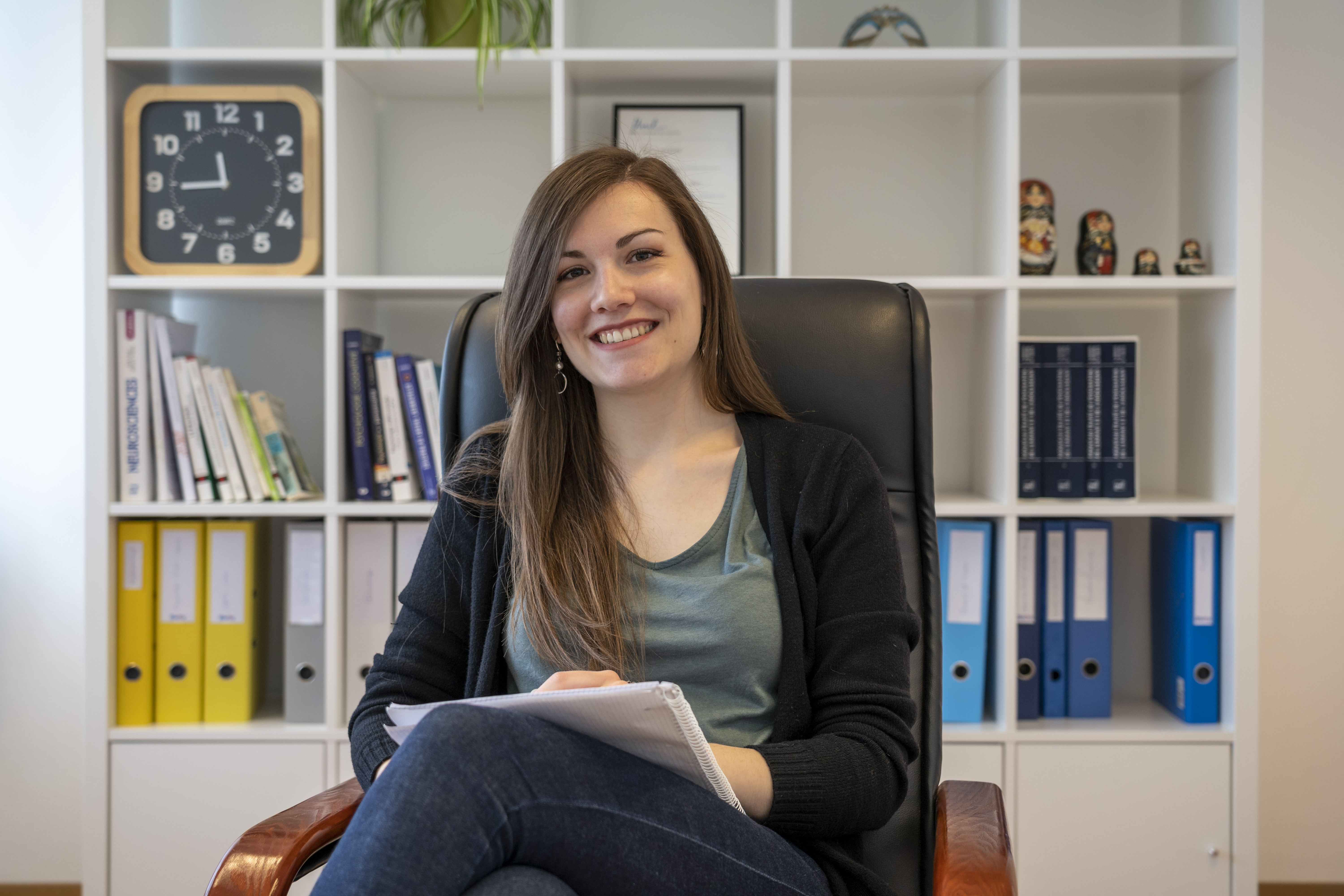 Virginie Martin dans son bureau